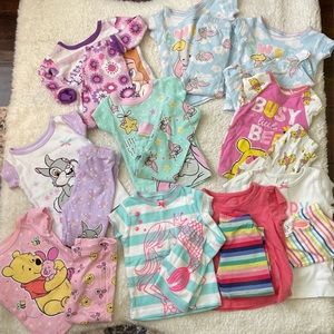 Set of 10 girls PJs total ❤️ sold
